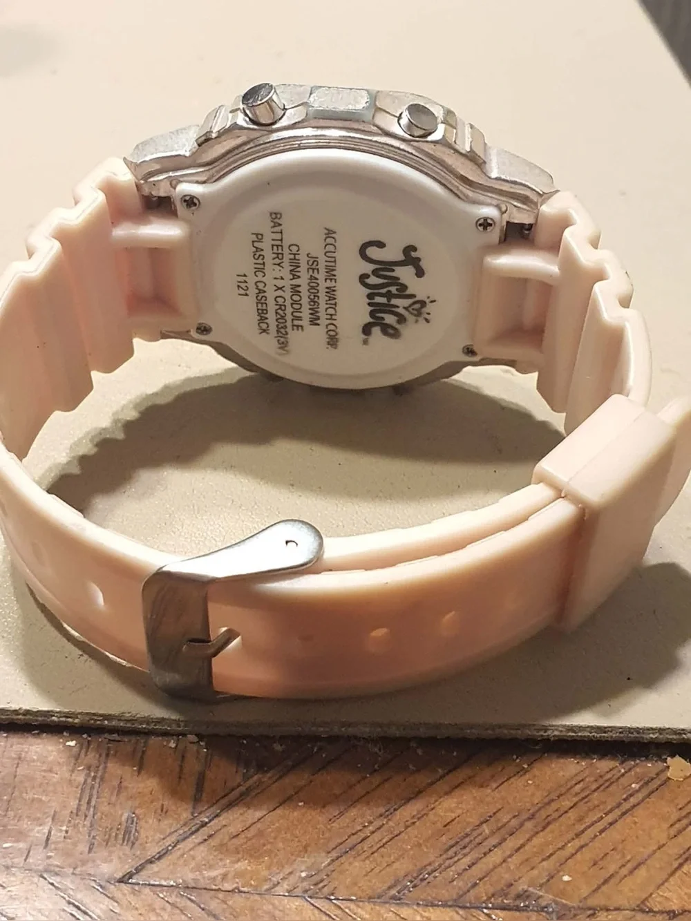 🦋10/$20🦋 Justice Silver/Pink Digital Push Led Girl's Watch